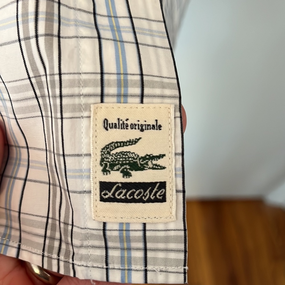 Lacoste Plaid Button Up - Picture 4 of 9
